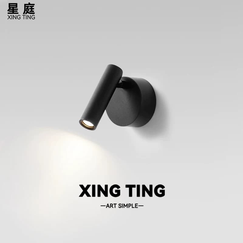 Lampu Dinding Samping Tempat Tidur Minimalis Italia Modern Aluminium Bisa Diputar