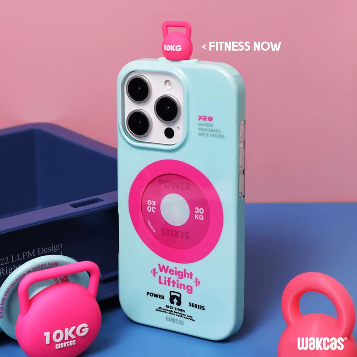Casing HP Magnetik Desain Dumbbell Unik Anti Banting untuk iPhone 15-17 Series