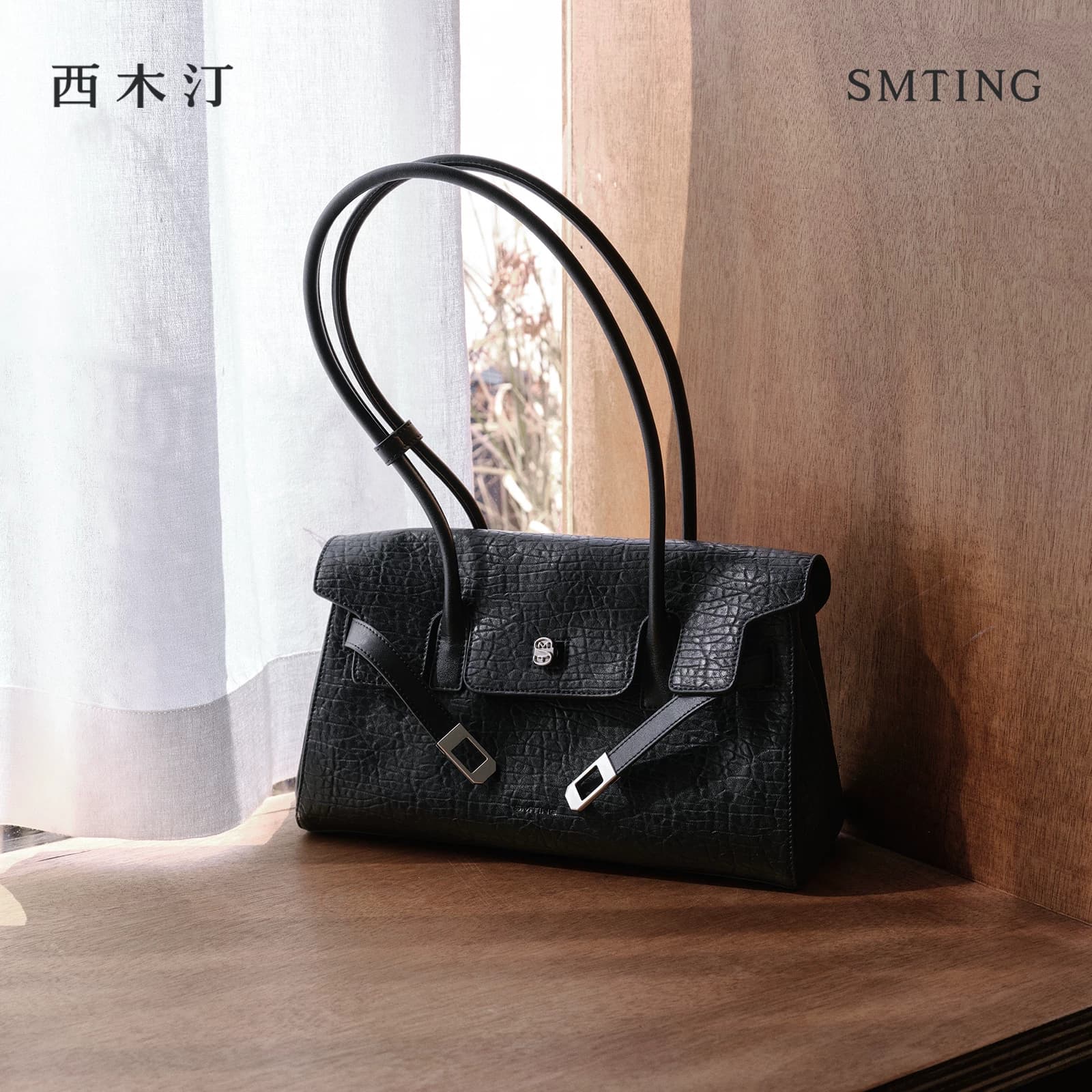 Xi Mu Ting Tas Kelly Wanita 2026 Kulit Asli Desain Elegan Tas Bahu dan Tangan Mewah