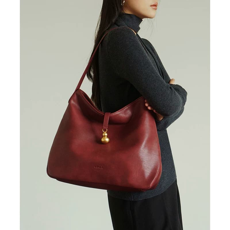 LOSEA Tas Tote Wanita Gaya New Chinese Fulu Wufu Single Shoulder