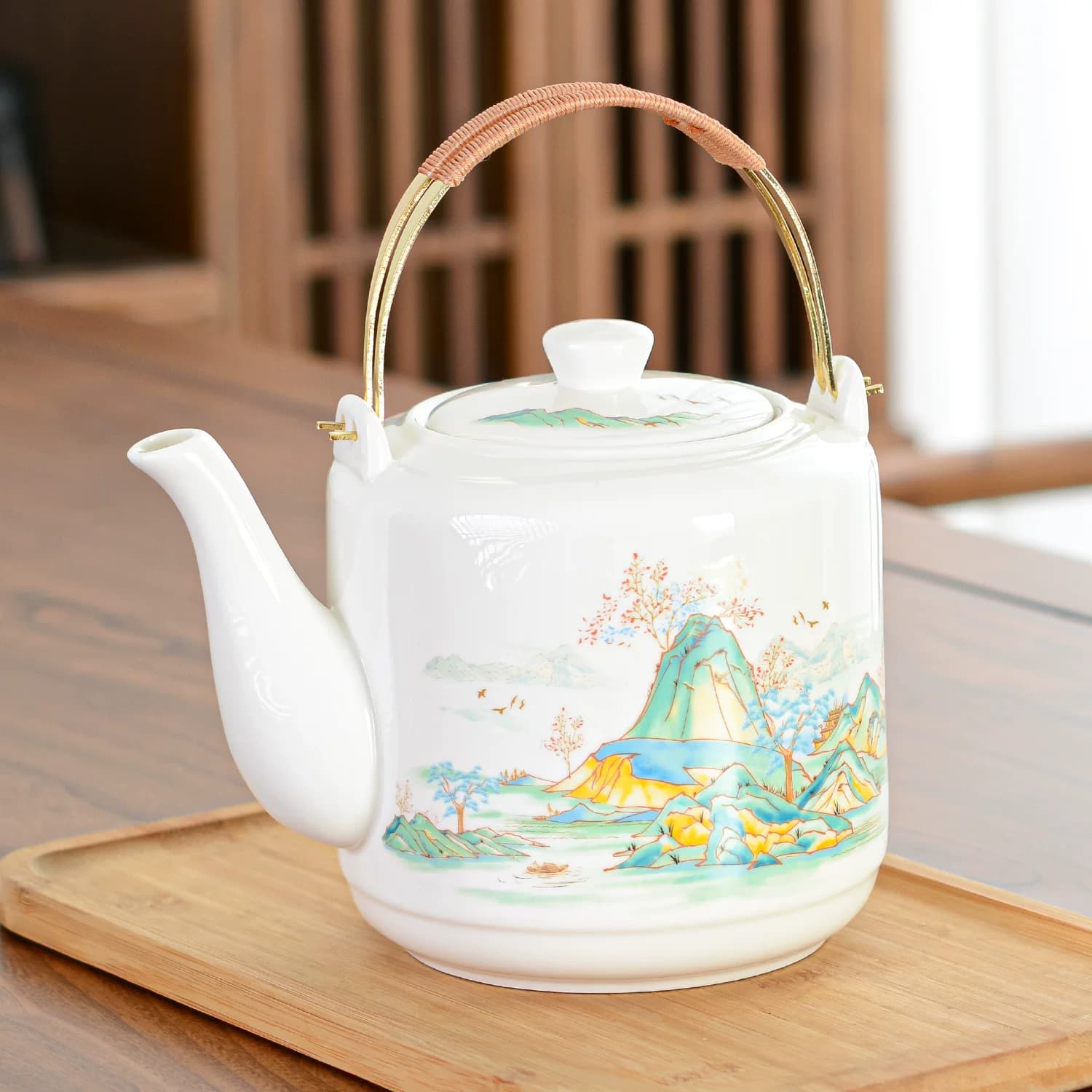 Teko Air Dingin Keramik Tahan Panas Kapasitas Besar 2-3 Liter