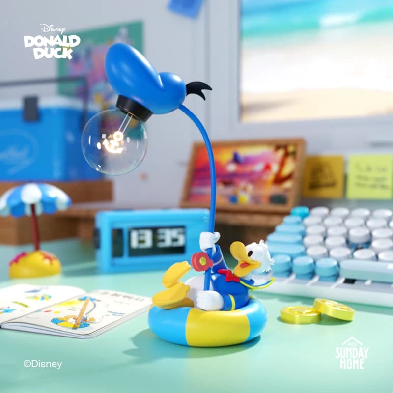 Lampu Meja Donald Duck Memancing Disney, Dekorasi Rumah Sunday Home
