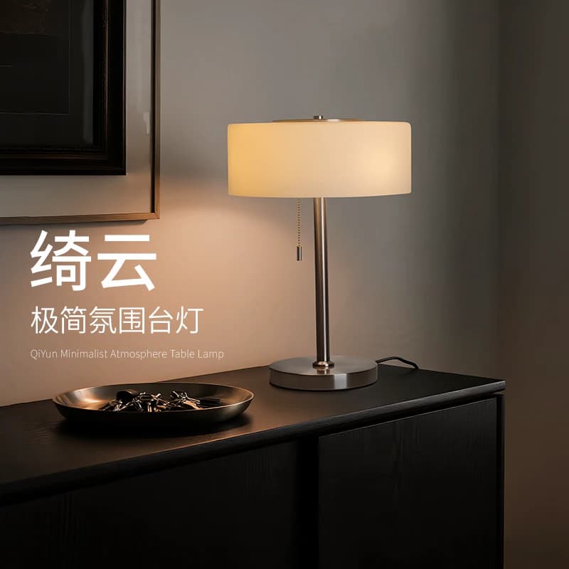 Lampu Meja Tidur Minimalis Mewah Gaya Prancis Vintage dengan Cahaya Full Spektrum Ramah Mata untuk Kamar dan Ruang Baca