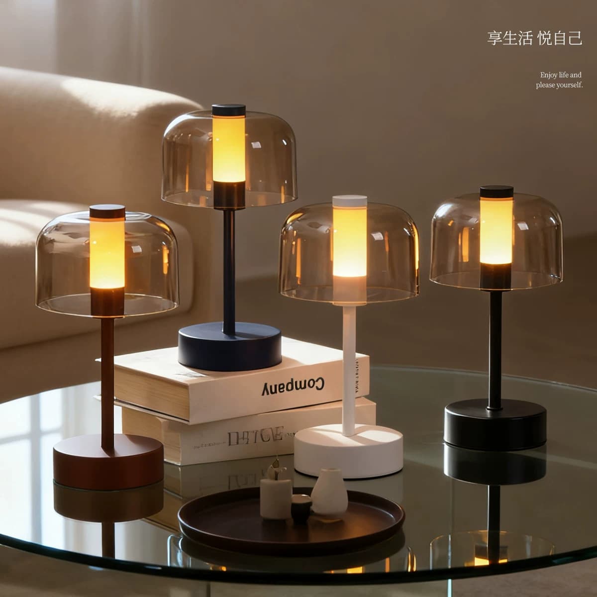 Lampu Meja Charging Retro Kamar Tidur Mewah Minimalis Sentuh 3 Warna Dapat Diatur Kecerahan