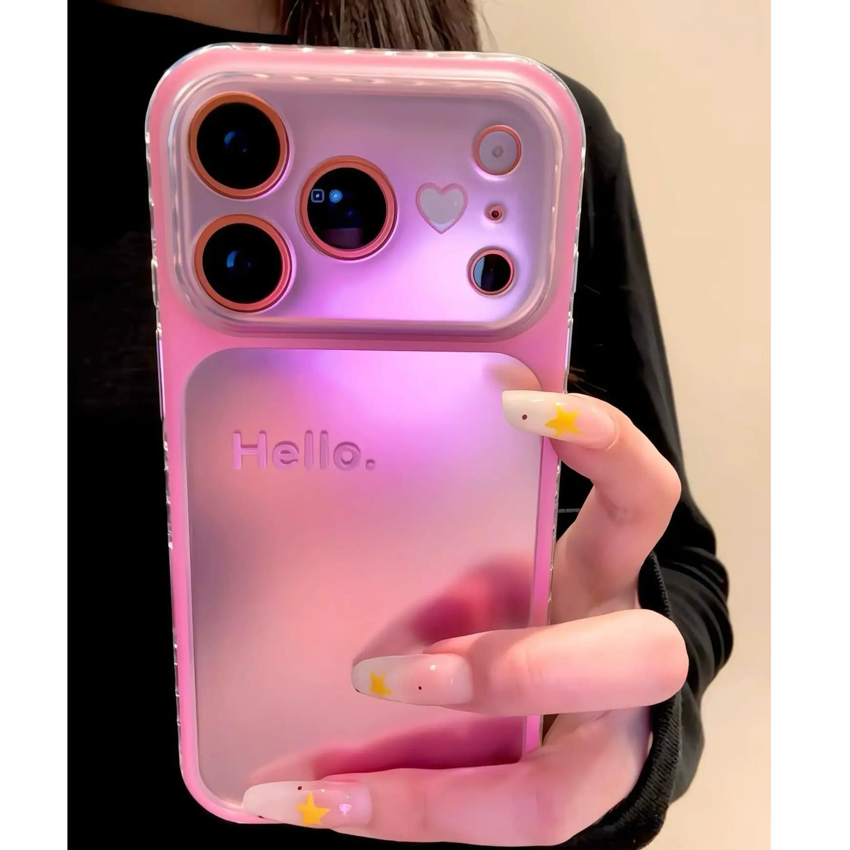 Casing HP Gradasi Ins Korea untuk iPhone 17 Pro Max/17 Pro/16/15 Transparan