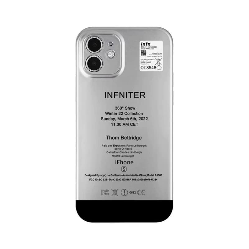 Casing HP Elektroplating Motif Panda Tepi Lurus untuk iPhone 17 Pro Max