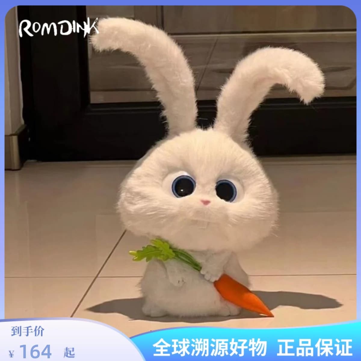 Boneka Plush Kelinci Bos ROMDINK 50 cm Original, Hadiah Ulang Tahun
